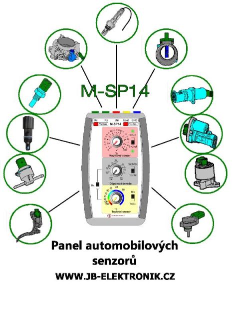 Ppravek - panel automobilovch senzor M-SP14