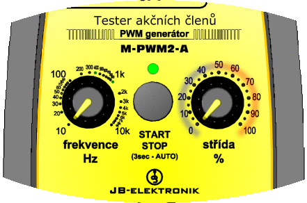 Tester M-PWM2 - blikací kód verze SW